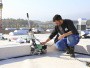 UNIROOF ST способен производить сварку кровельного покрытия даже на парапете шириной  100 мм